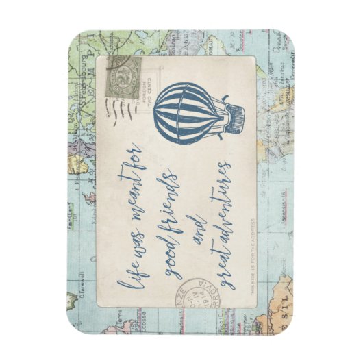 グッドフレンズ&アドベンチャー素晴らし引用文 マグネット (縦)