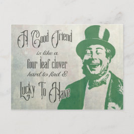 グッドフレンドサンパトリックIrishmanグリーンヴィンテージ ポストカード