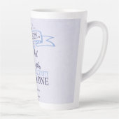 グッドフレンドパープルタイポグラフィ引用文 カフェラテマグ (右)