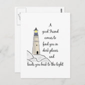 グッドフレンド感動的引用文 ポストカード (正面/裏面)