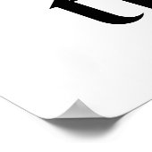 グッドフードフレンズ&タイムズ引用文 |編集可能な色 ポスター (角)