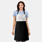 グッドヘアシンプルロゴ美容師 エプロン (着用した状態)