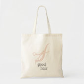 グッドヘアシンプルロゴ美容師 トートバッグ (正面)