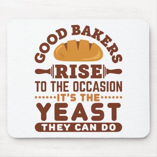グッドベーカーズライズ大事な行事おもしろいベーキング マウスパッド (正面)