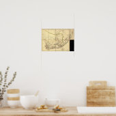 グッドホープ岬1842アンティーク南アフリカの地図 ポスター (キッチン)