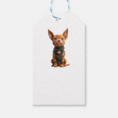 グッドボーイクリスマス犬クラフトギフトラベル ギフトタグ (正面)