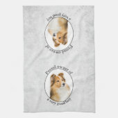 グッドボーイシェットランド・ シープドッグ キッチンタオル (縦)