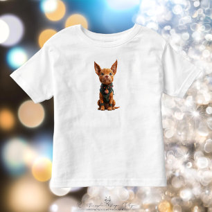 グッドボーイ クリスマス ドッグ 幼児用Tシャツ トドラーTシャツ
