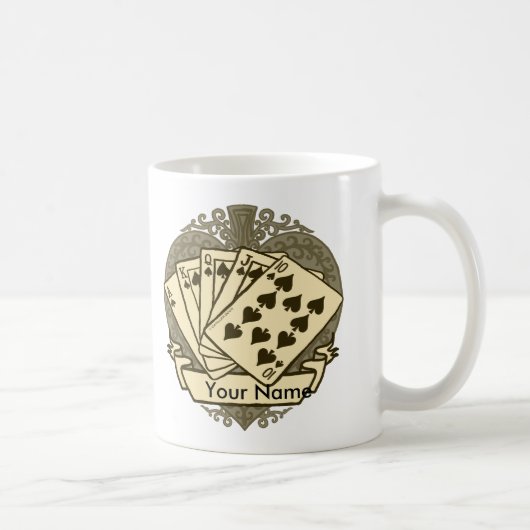 グッドポーカーハンドマグ コーヒーマグカップ (右)