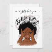 グッドムード黒人女性ギフト証明書 (正面/裏面)