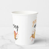 グッドモダンモーニングカボチャ引用文 紙コップ (右)