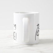 グッドモーニングおもしろい引用文 ジャンボコーヒーマグカップ (裏面)