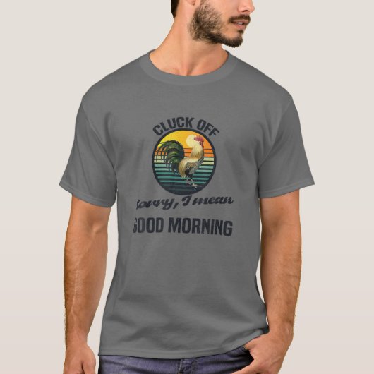 グッドモーニングの申し訳なくオフ Tシャツ (正面)