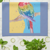 グッドモーニングウォーターカラー赤マカオキッチンタオル キッチンタオル (折り畳み)