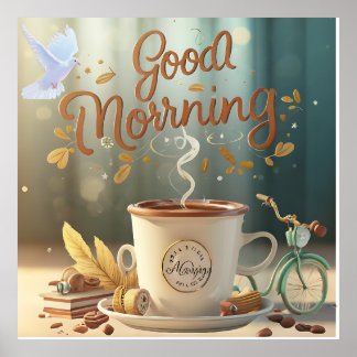 グッドモーニングウォールアート ポスター
