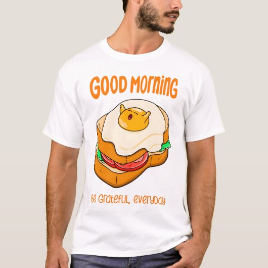 グッドモーニングエッグヨーク Tシャツ (正面)