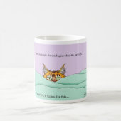 グッドモーニングオレンジおもしろい猫 コーヒーマグカップ (中央)