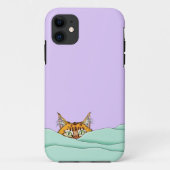 グッドモーニングオレンジおもしろい猫 Case-Mate iPhoneケース (裏面)