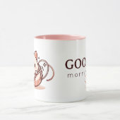グッドモーニングカスタマイズ可能なshibari マグカップ (中央)