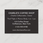 グッドモーニングカスタムコーヒーショップ名刺 名刺 (裏面)