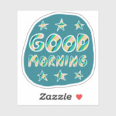 グッドモーニングカワイイカラフル&おもしろいハンドレット シール (シート)