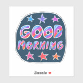 グッドモーニングカワイイカラフル&おもしろいハンドレット シール (シート)