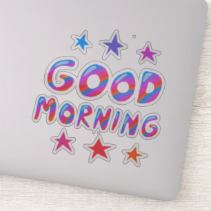 グッドモーニングカワイイカラフル&おもしろい シール