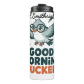 グッドモーニングクラッカーズバードアート タンブラー (正面)