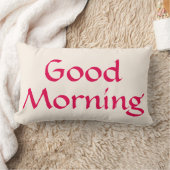 グッドモーニンググッドナイト装飾用クッション ランバークッション (ブランケット)
