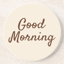 グッドモーニングコースター – ミニマリストベージューキッチン