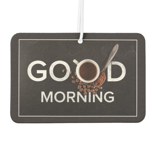 グッドモーニングコーヒーの空気フレッシュナー カーエアーフレッシュナー (裏面)