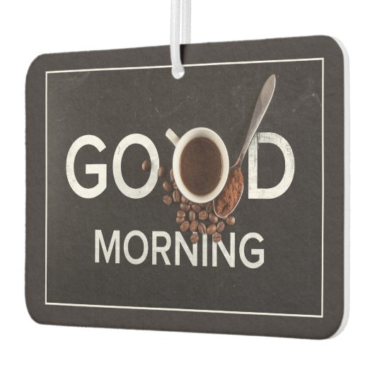 グッドモーニングコーヒーの空気フレッシュナー カーエアーフレッシュナー (左)