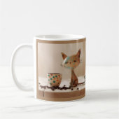 グッドモーニングコーヒーキャット コーヒーマグカップ (左)