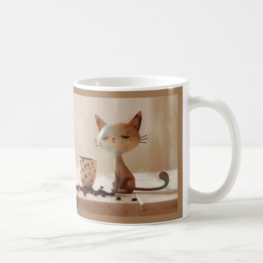 グッドモーニングコーヒーキャット コーヒーマグカップ (右)