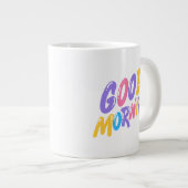 グッドモーニング😁コーヒー専門マグカップ ジャンボコーヒーマグカップ (正面右)