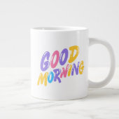 グッドモーニング😁コーヒー専門マグカップ ジャンボコーヒーマグカップ (右)