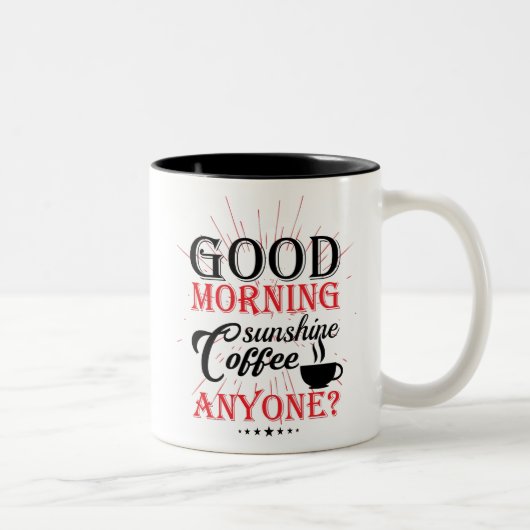 グッドモーニングコーヒー誰でもマグカップ ツートーンマグカップ (右)