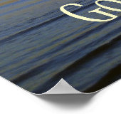 グッドモーニングゴッドサンライズクリスチャン感動的ス ポスター (角)