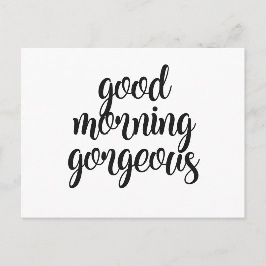 グッドモーニングゴージャス ポストカード (正面)