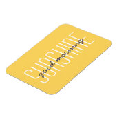 グッドモーニングサンシャインイエロータイポグラフィサン引用文 マグネット (左側)