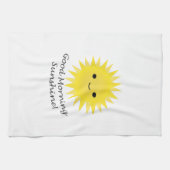 グッドモーニングサンシャインキュートかわいいサン キッチンタオル (横)