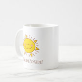グッドモーニングサンシャインハッピーカワイサニーデー コーヒーマグカップ (正面左)