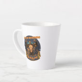 グッドモーニングサンシャインビグおもしろいフット カフェラテマグ (左アングル)