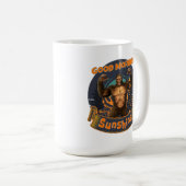 グッドモーニングサンシャインビグおもしろいフット コーヒーマグカップ (正面右)