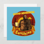 グッドモーニングサンシャインビグおもしろいフートコーヒー シーズンカード (正面/裏面)