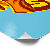 グッドモーニングサンシャインビグおもしろいフートコーヒー ポスター (コーナー)