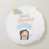 グッドモーニングサンシャインピロー ラウンドクッション (裏面)