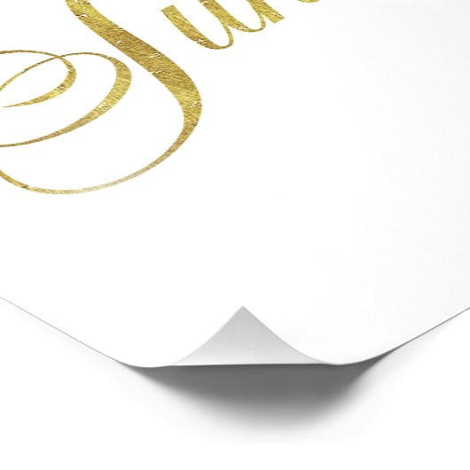 グッドモーニングサンシャインフェイク引用文ゴールドフォイル引用文 フォトプリント            (角)