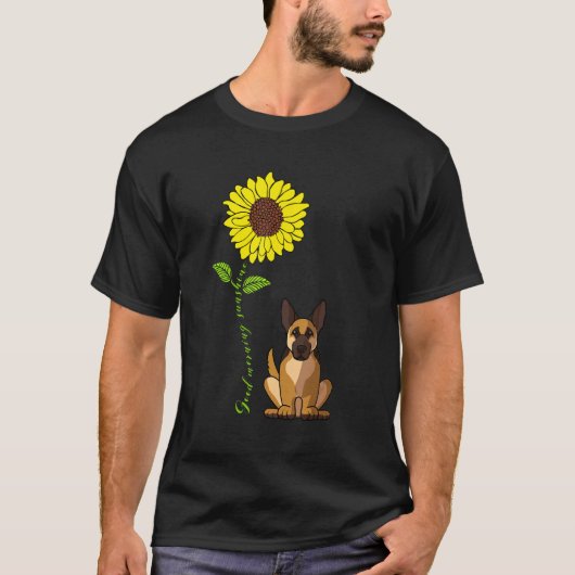 グッドモーニングサンシャインマイドイツの羊飼い犬 Tシャツ (正面)