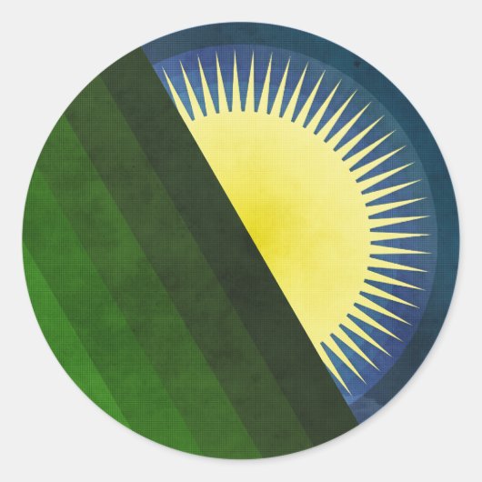 グッドモーニングサンシャイン ラウンドシール (正面)